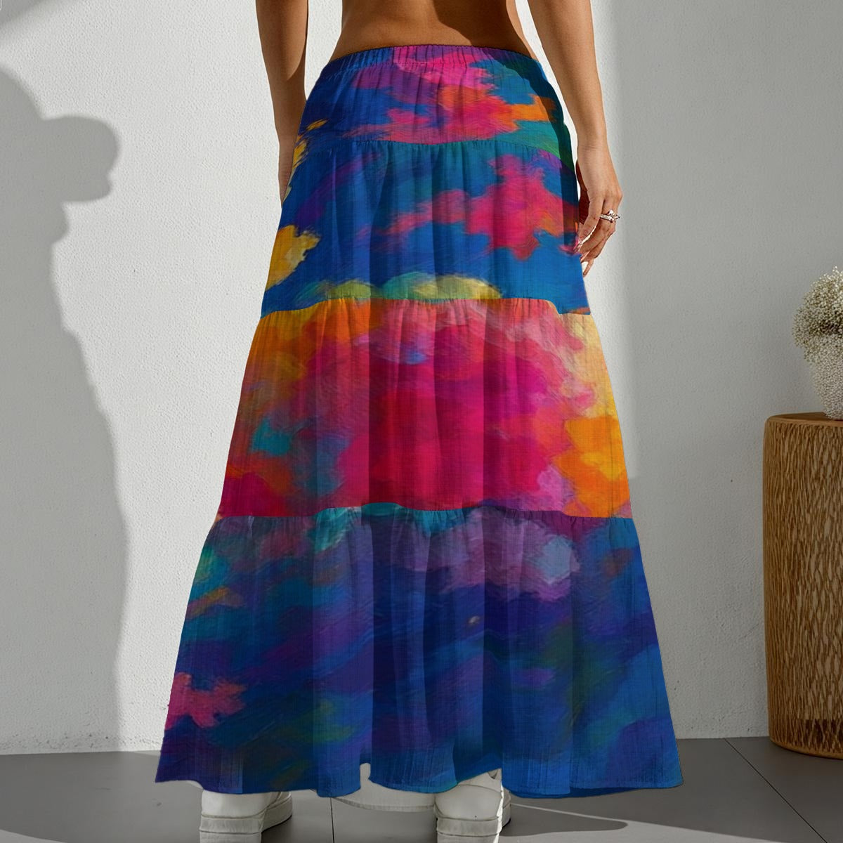 Women's Pleated Long Skirt