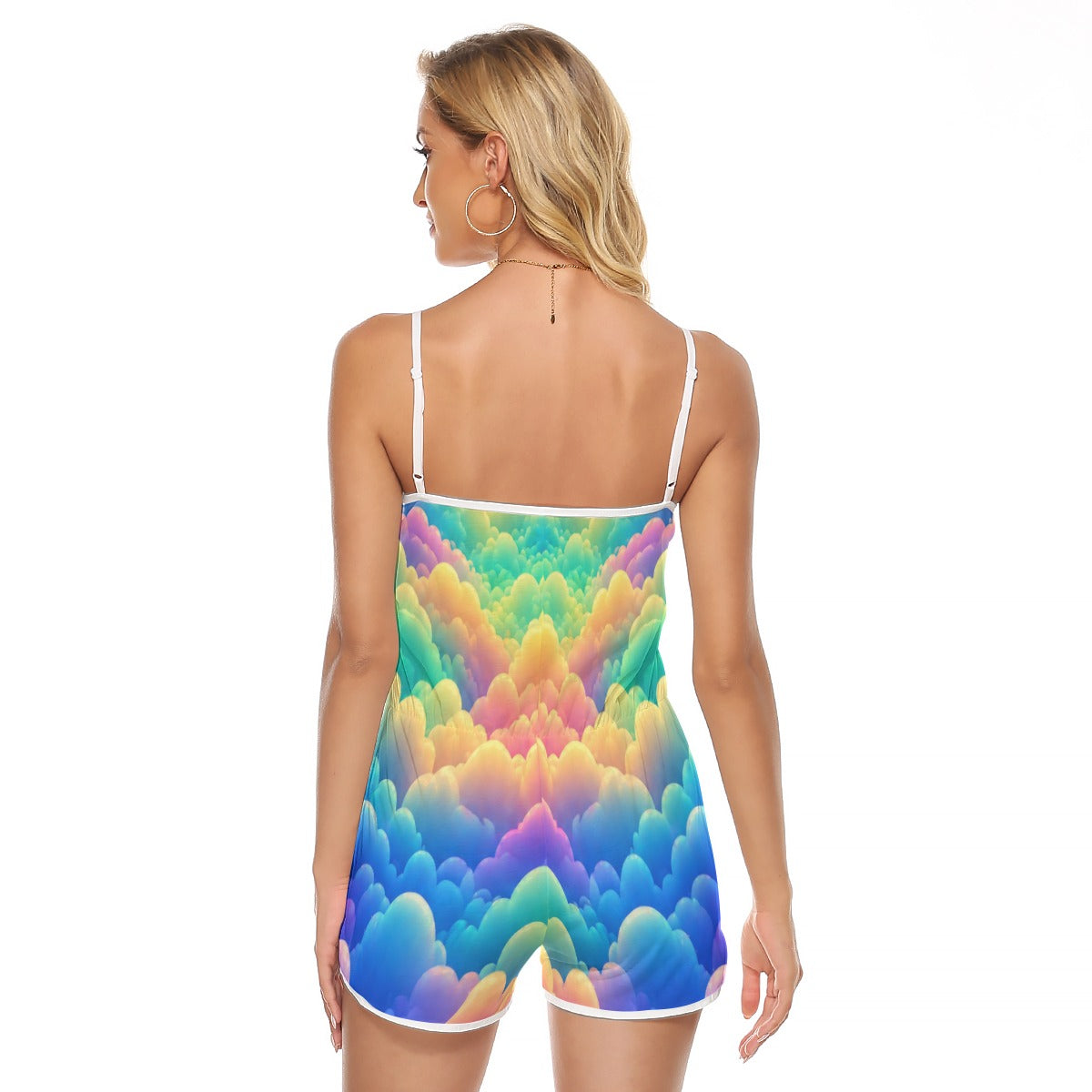 Women's V-neck Cami Romper