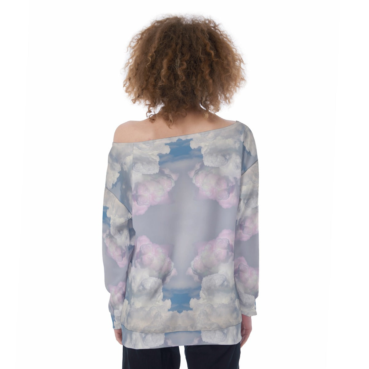 Women's Off-Shoulder Sweatshirt