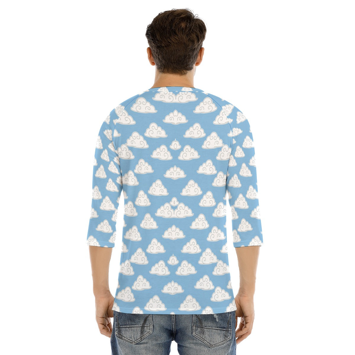 Men's Bracelet Sleeve T-shirt With Button Closure - view 4