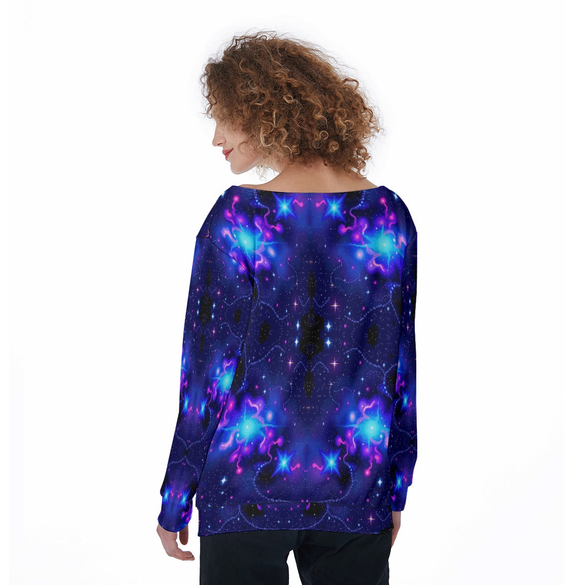 Women's Off-Shoulder Sweatshirt