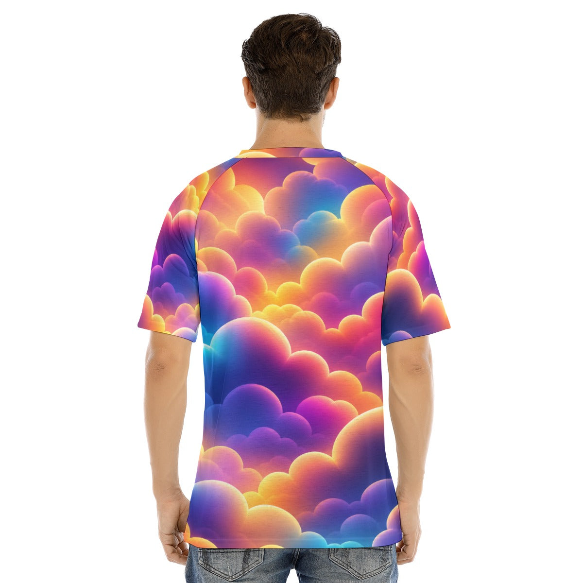 Men's Raglan Sleeve T-shirt With Button Closure