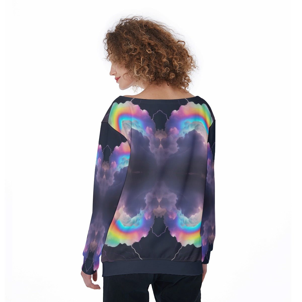 Women's Off-Shoulder Sweatshirt