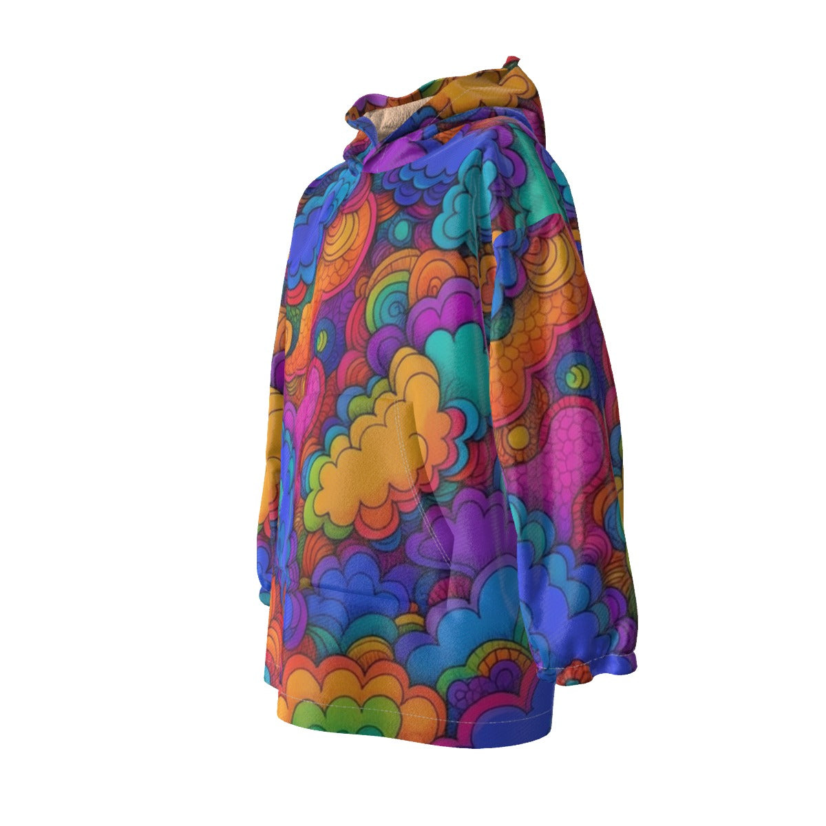 Unisex Kid's Sherpa Fleece Hoodie Blanket