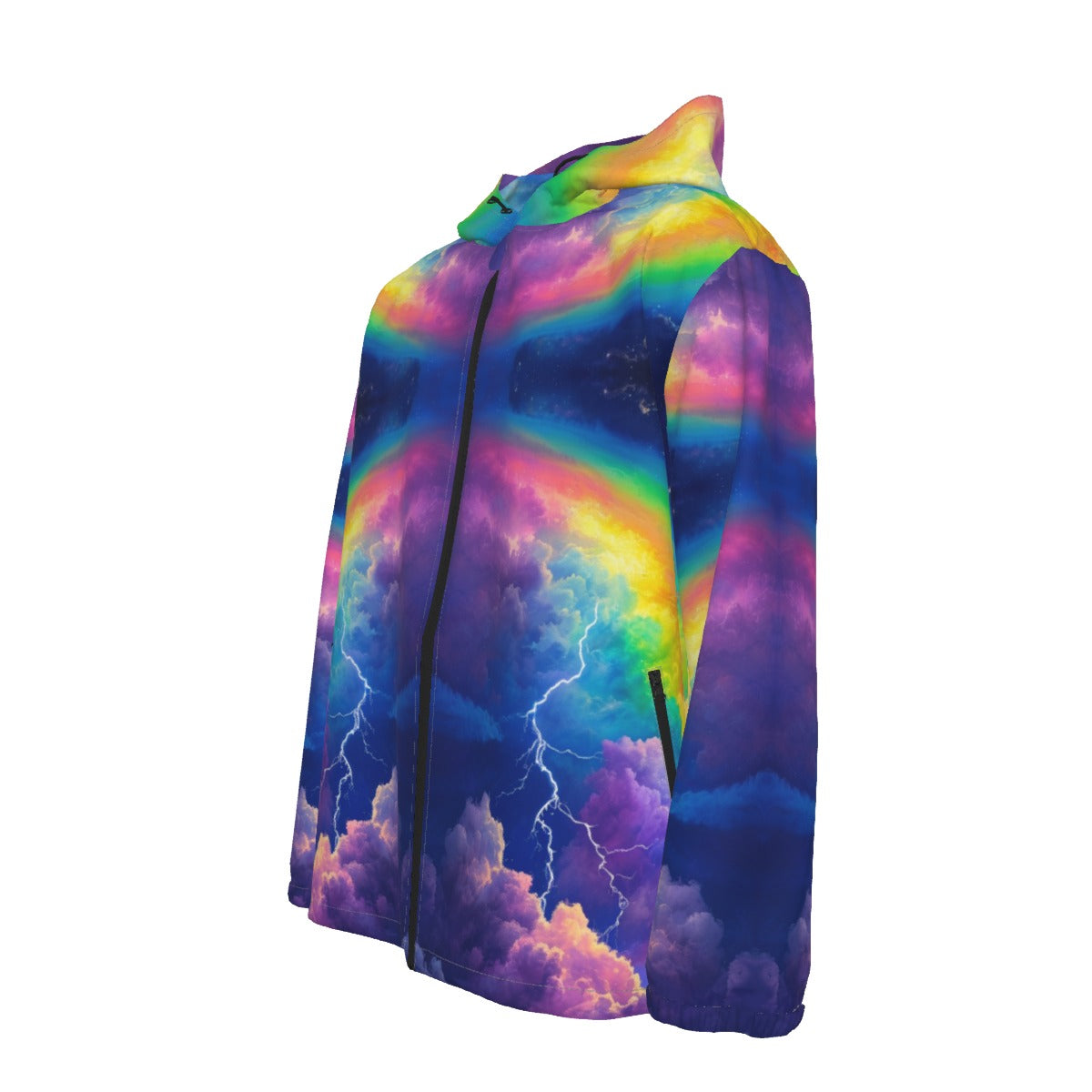 Men's Hooded Zipper Windproof Jacket