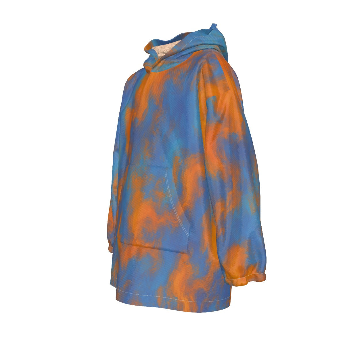 Unisex Kid's Sherpa Fleece Hoodie Blanket