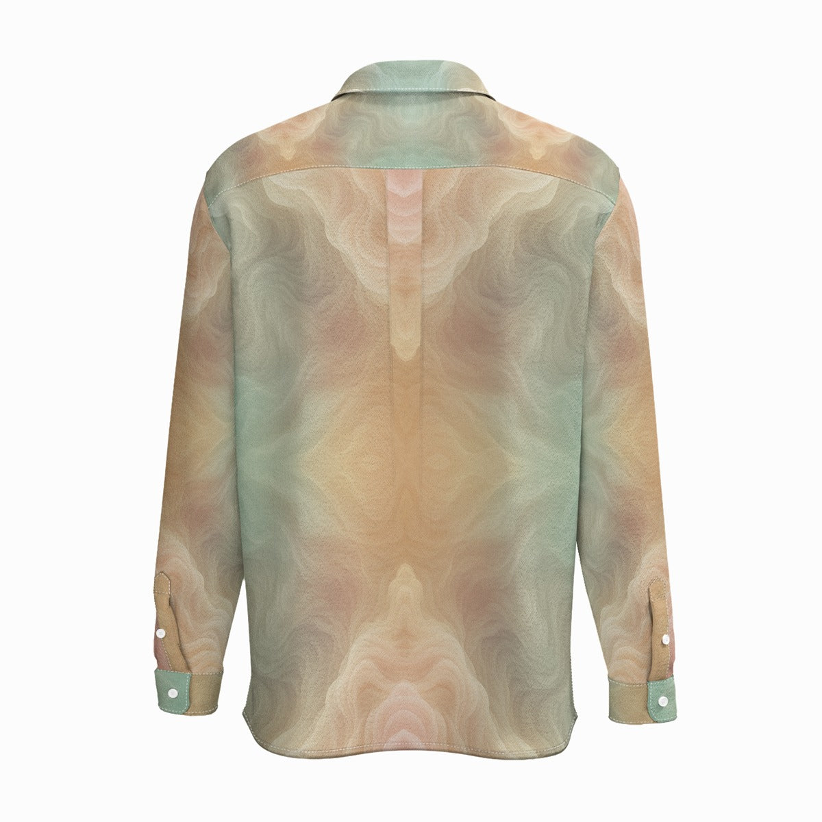 Men's Business Lapel Long Sleeve Shirt With Pocket|110GSM Imitation Flax