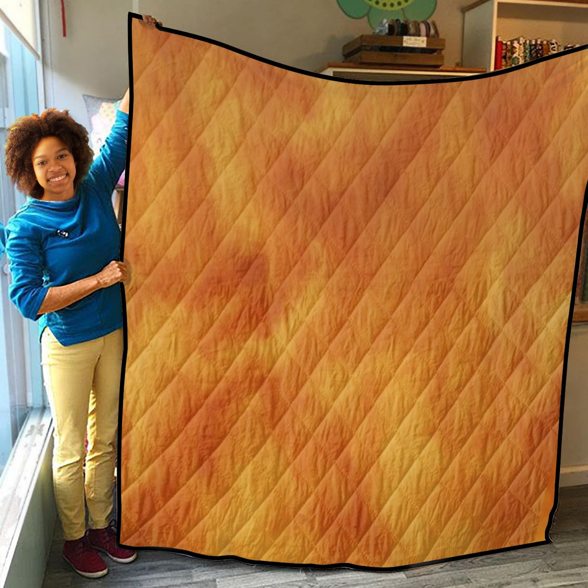 Unisex Lightweight & Breathable Quilt With Edge-wrapping Strips