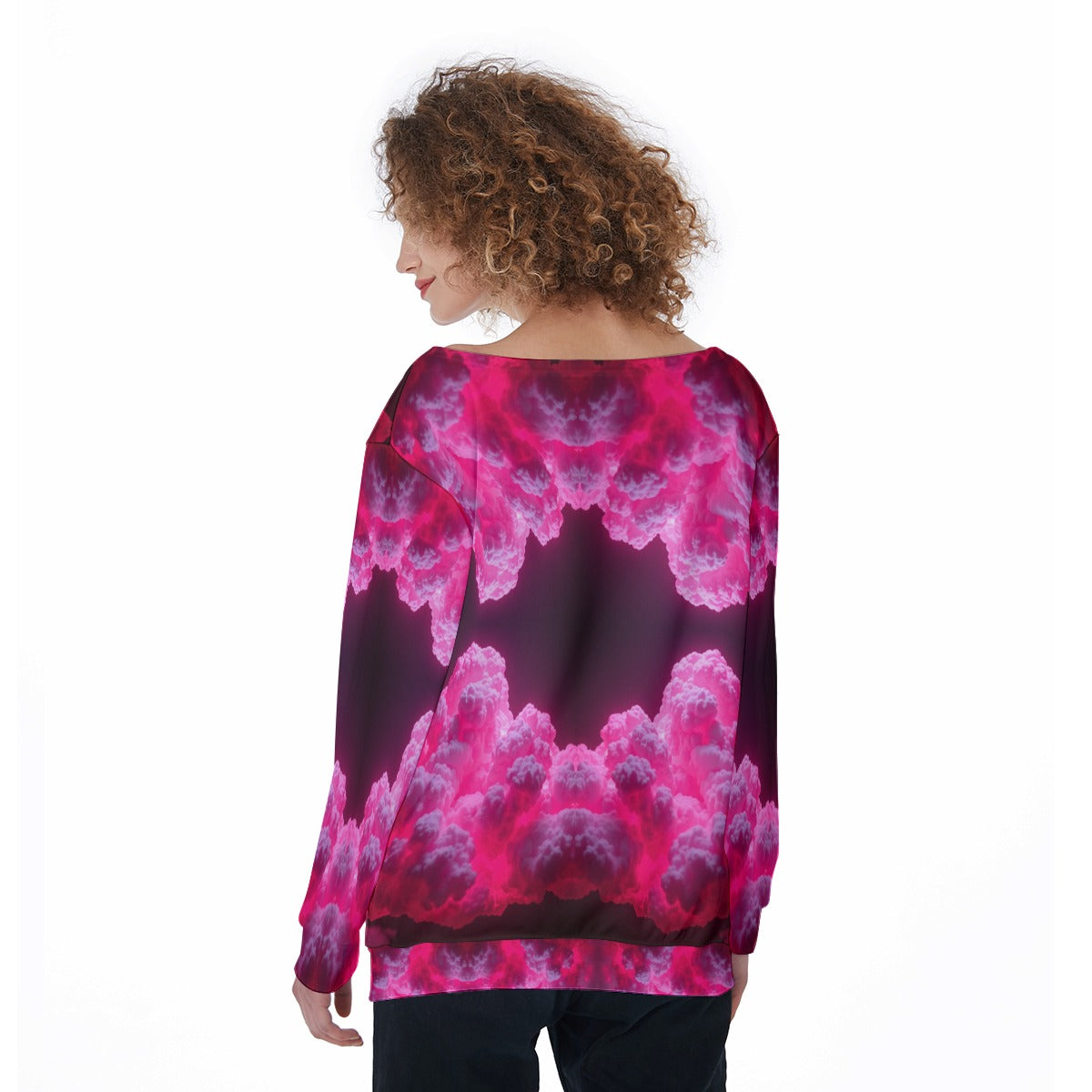 Women's Off-Shoulder Sweatshirt