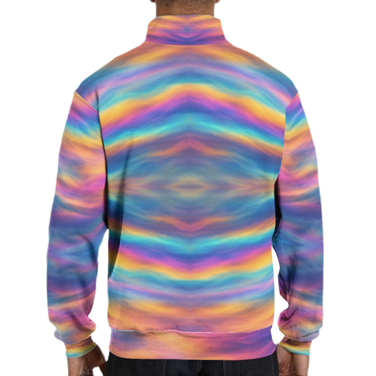 Men's Hidden Half-Zip Placket Hoodie