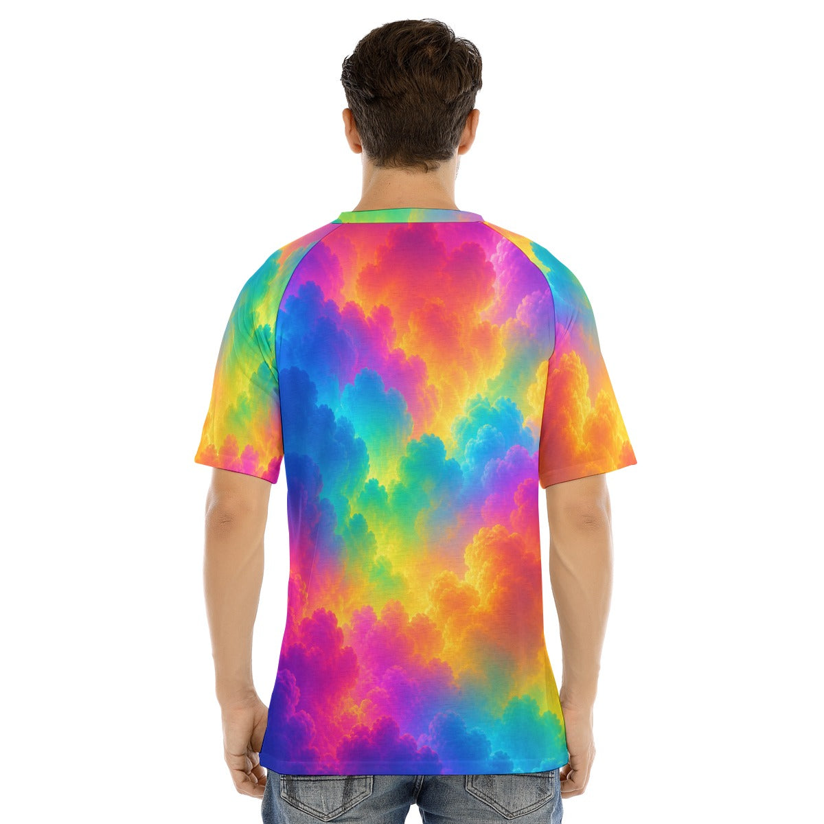 Men's Raglan Sleeve T-shirt With Button Closure