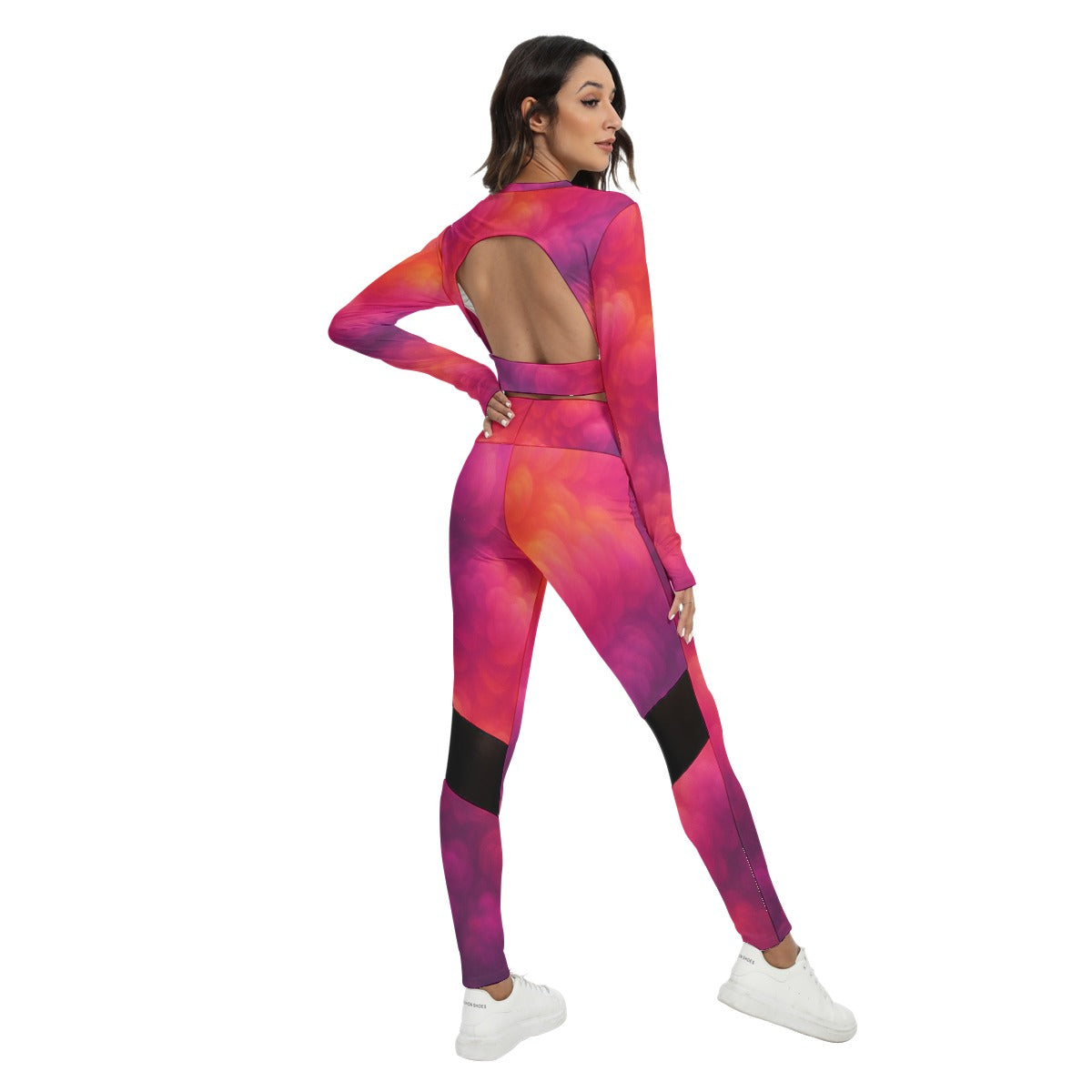 Women's Sport Set With Backless Top And Leggings
