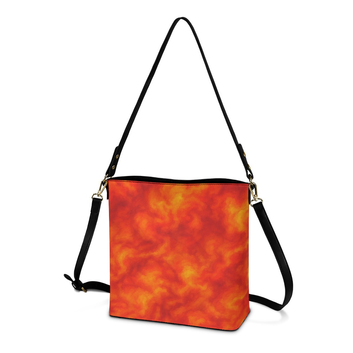 Unisex Minimalist Square Crossbody Bucket Bag