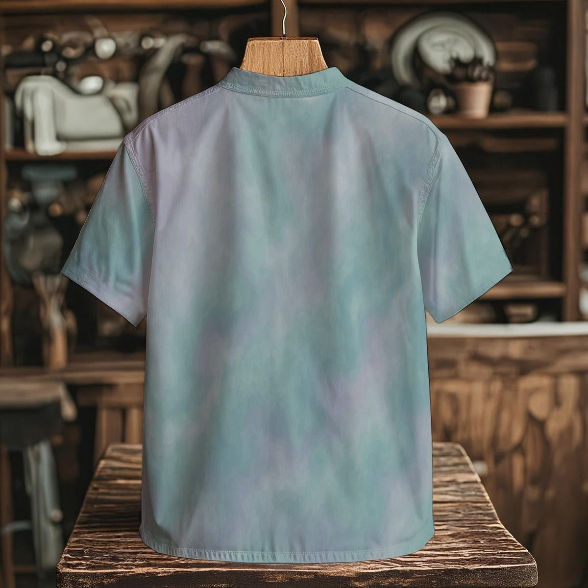 Men's Henley Shirt With Chest Pocket