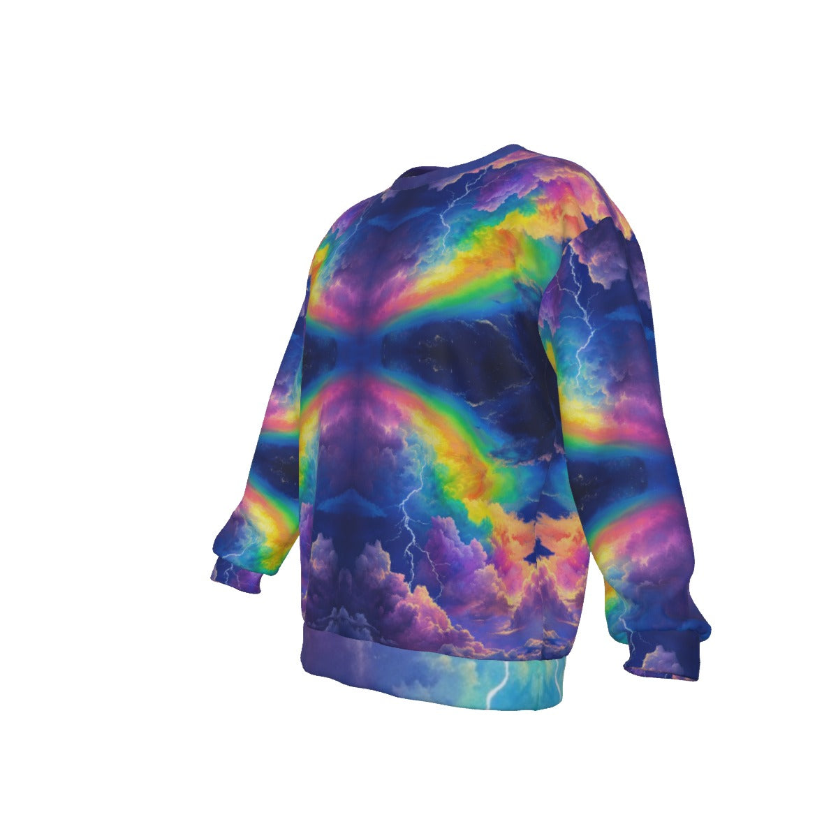 Men's Drop Shoulder Round Neck Long-Sleeved Sweatshirt