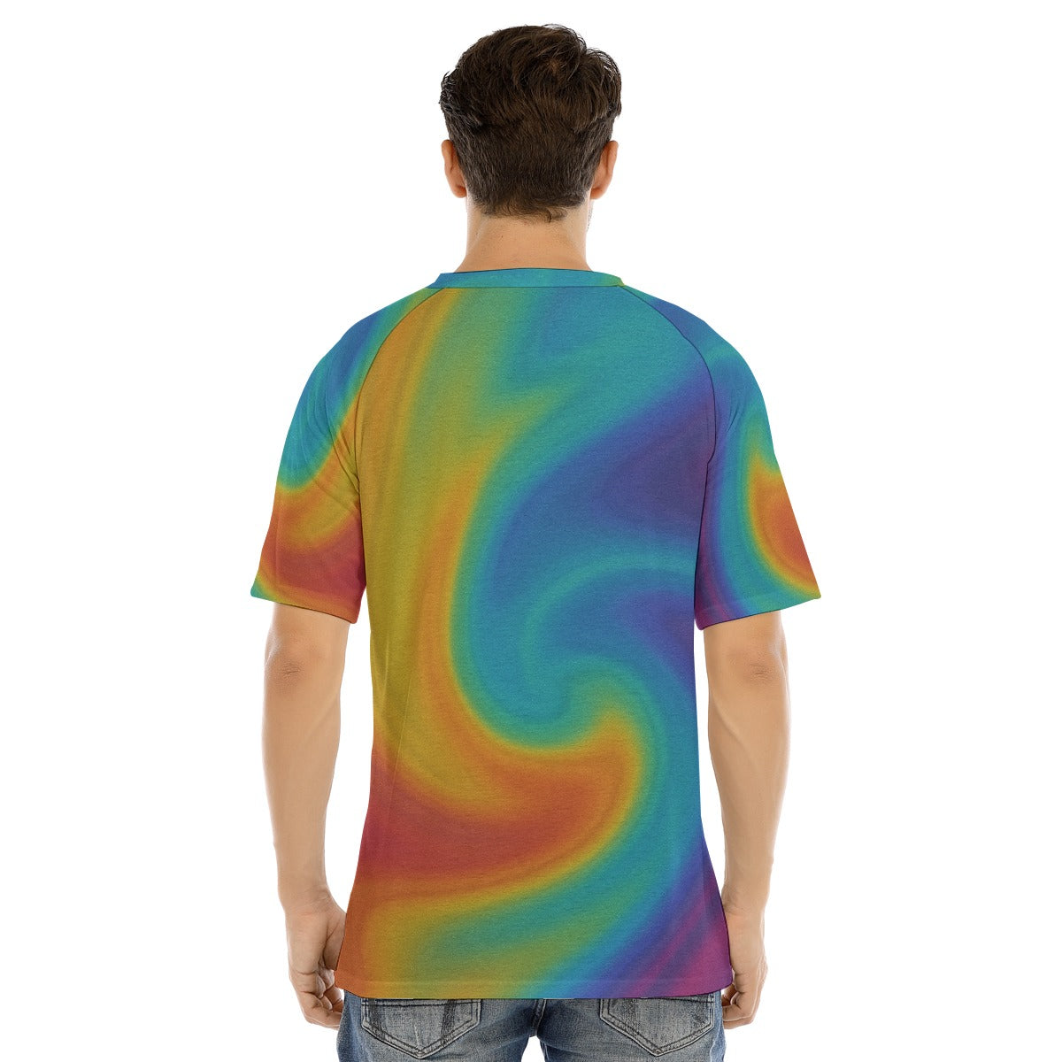 Men's Raglan Sleeve T-shirt With Button Closure