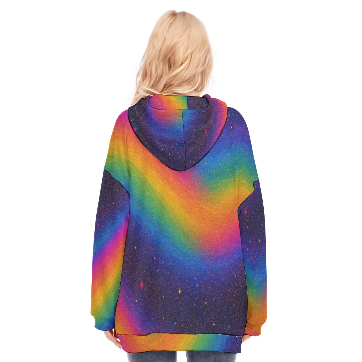 Women's Long Hoodie With Zipper Closure