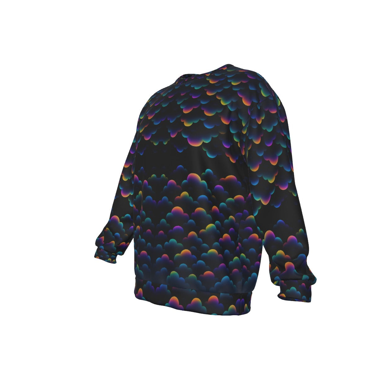 Men's Drop Shoulder Round Neck Long-Sleeved Sweatshirt