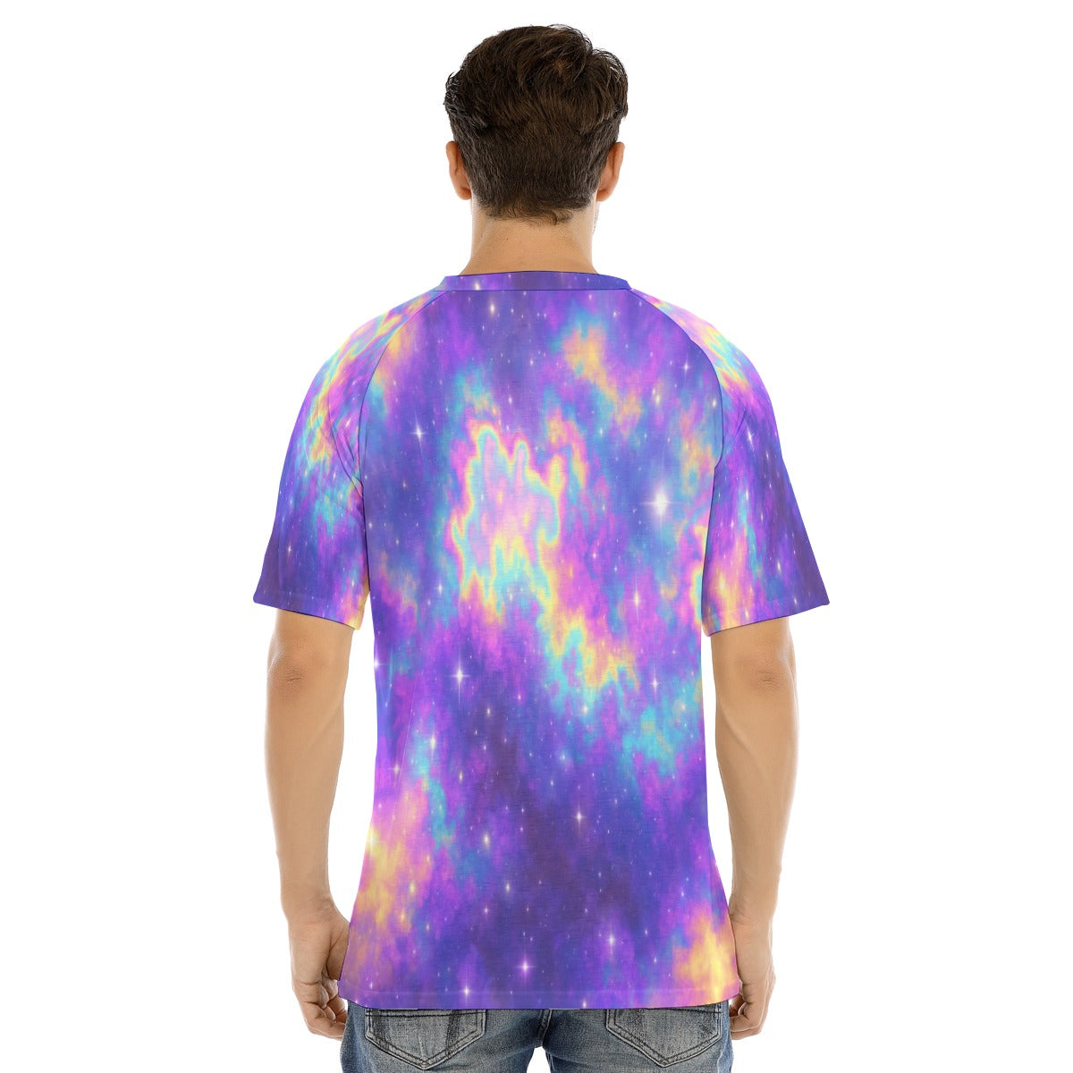 Men's Raglan Sleeve T-shirt With Button Closure