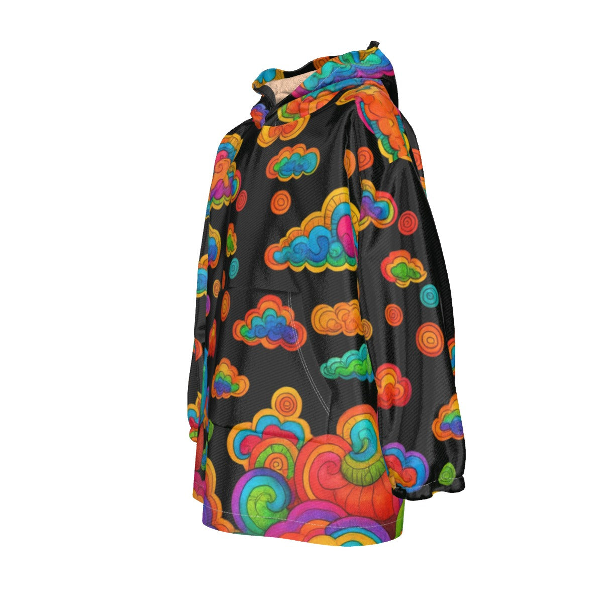 Unisex Kid's Sherpa Fleece Hoodie Blanket