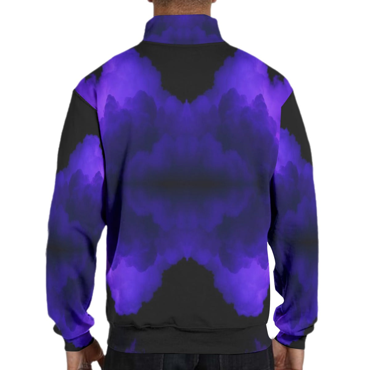 Men's Hidden Half-Zip Placket Hoodie