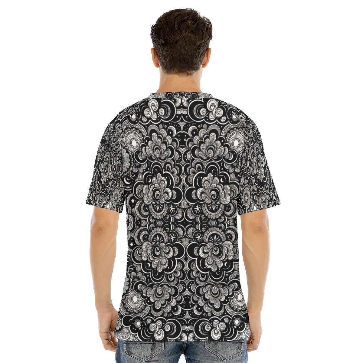 Men's Raglan Sleeve T-shirt With Button Closure