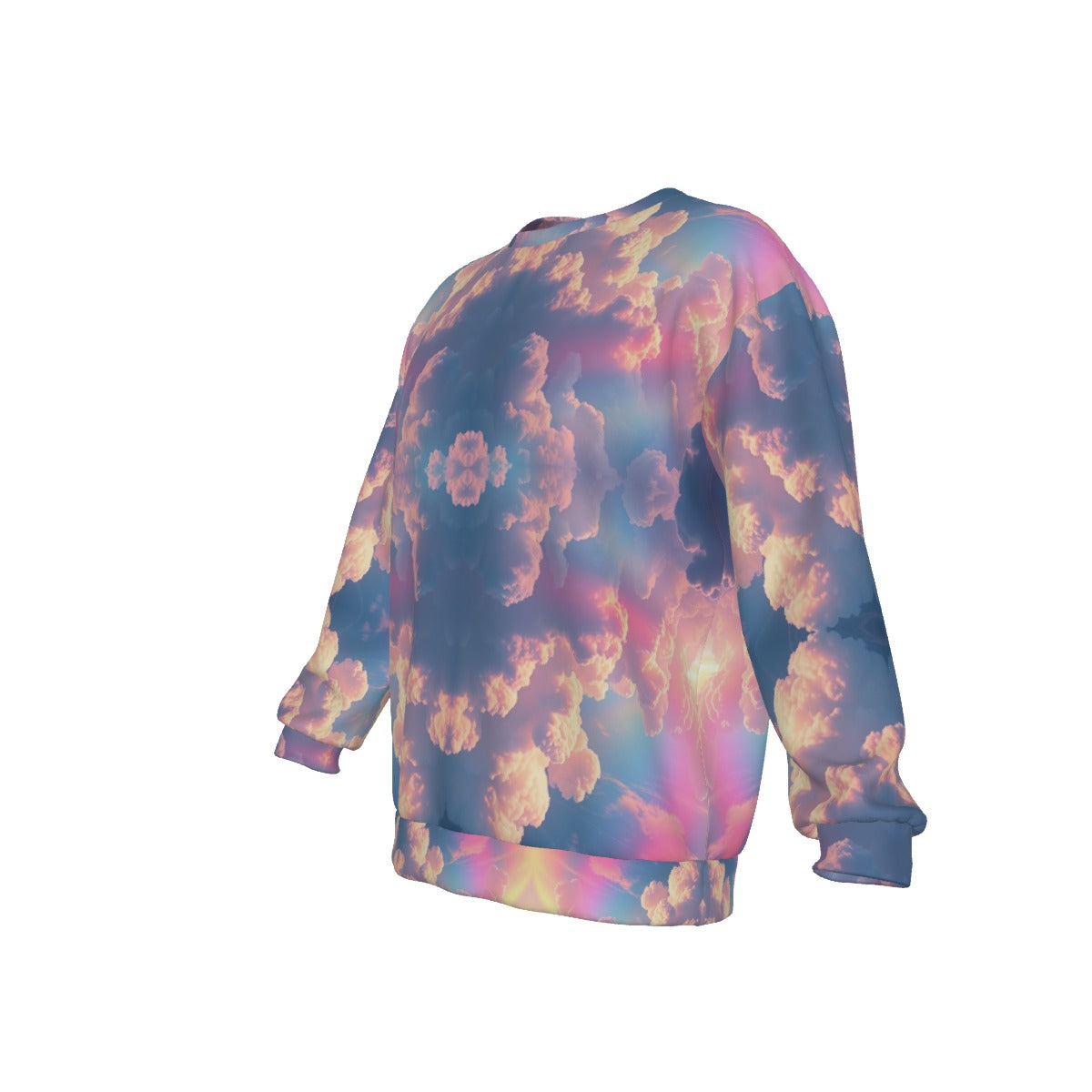 Men's Drop Shoulder Round Neck Long-Sleeved Sweatshirt