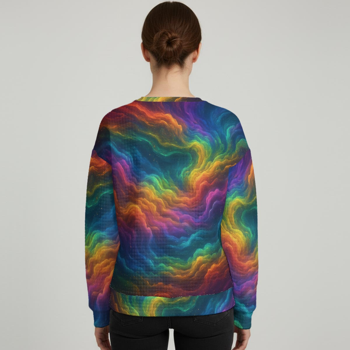 Women's Thick Waffle Knit Sweatshirt