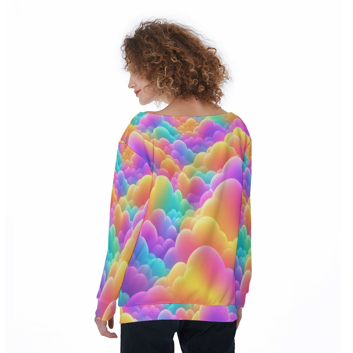 Women's Off-Shoulder Sweatshirt