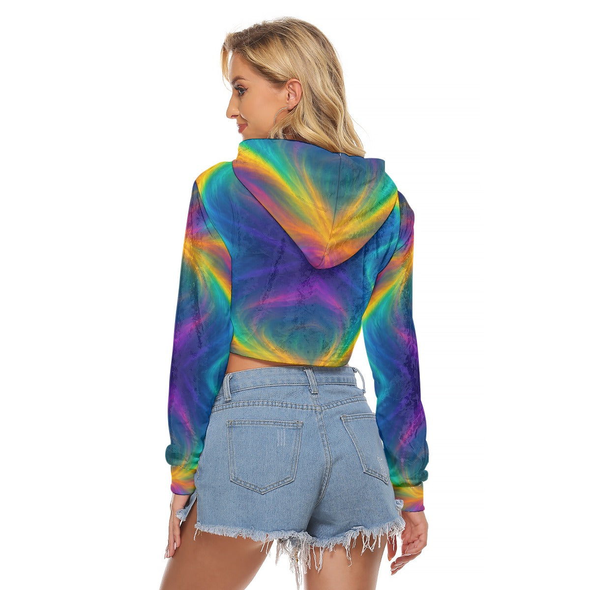 Women's Crop Top Hoodie|Velvet