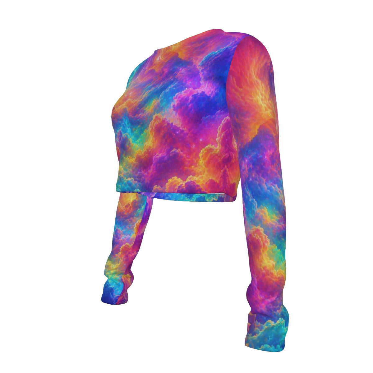 Women's Round Neck Crop Top T-Shirt