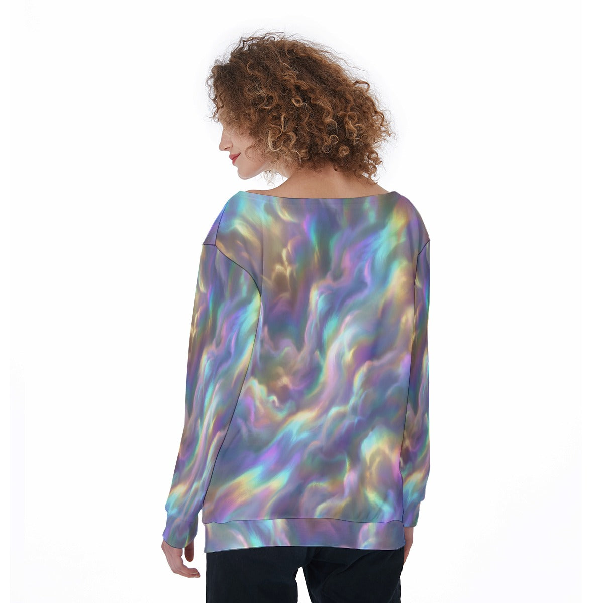 Women's Off-Shoulder Sweatshirt
