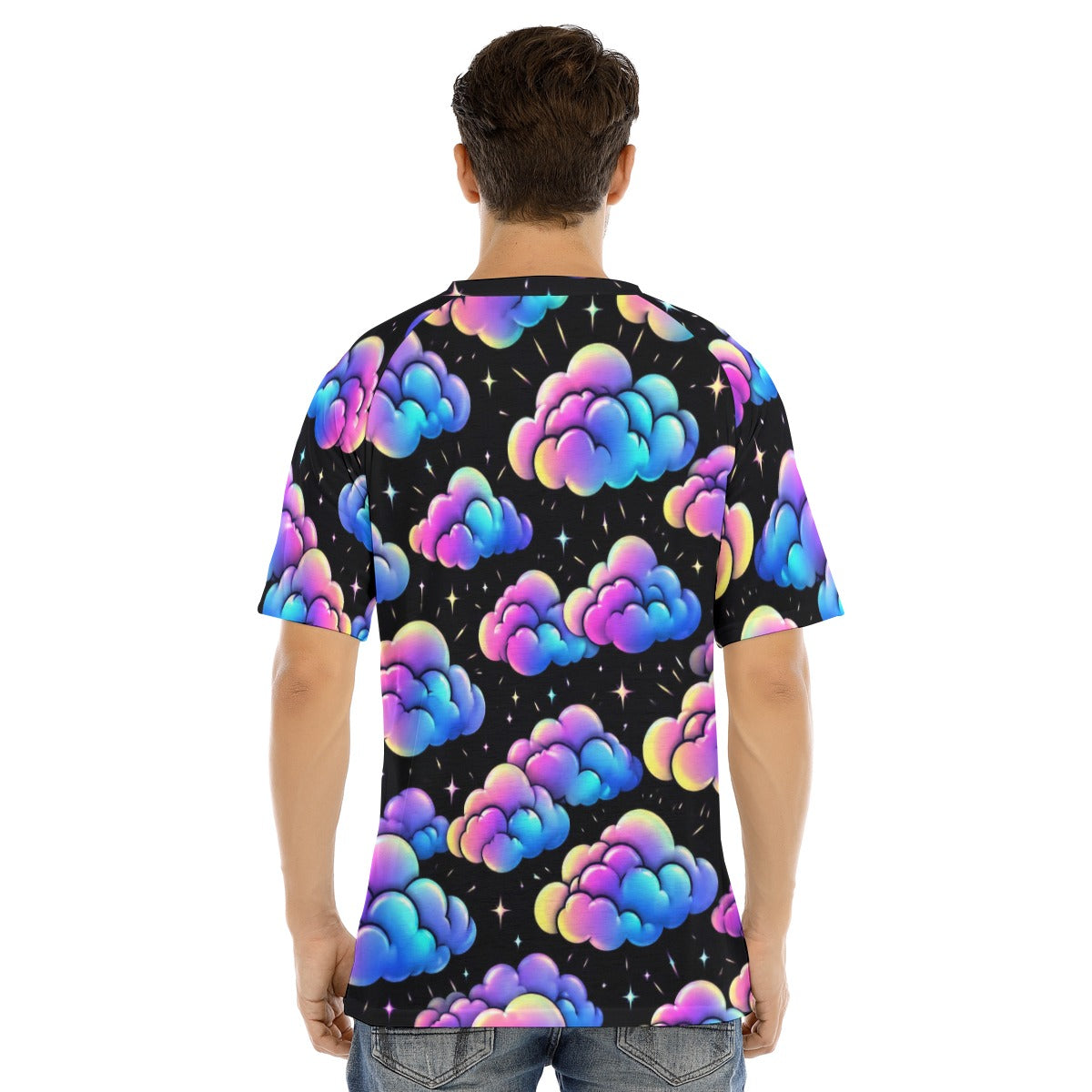Men's Raglan Sleeve T-shirt With Button Closure