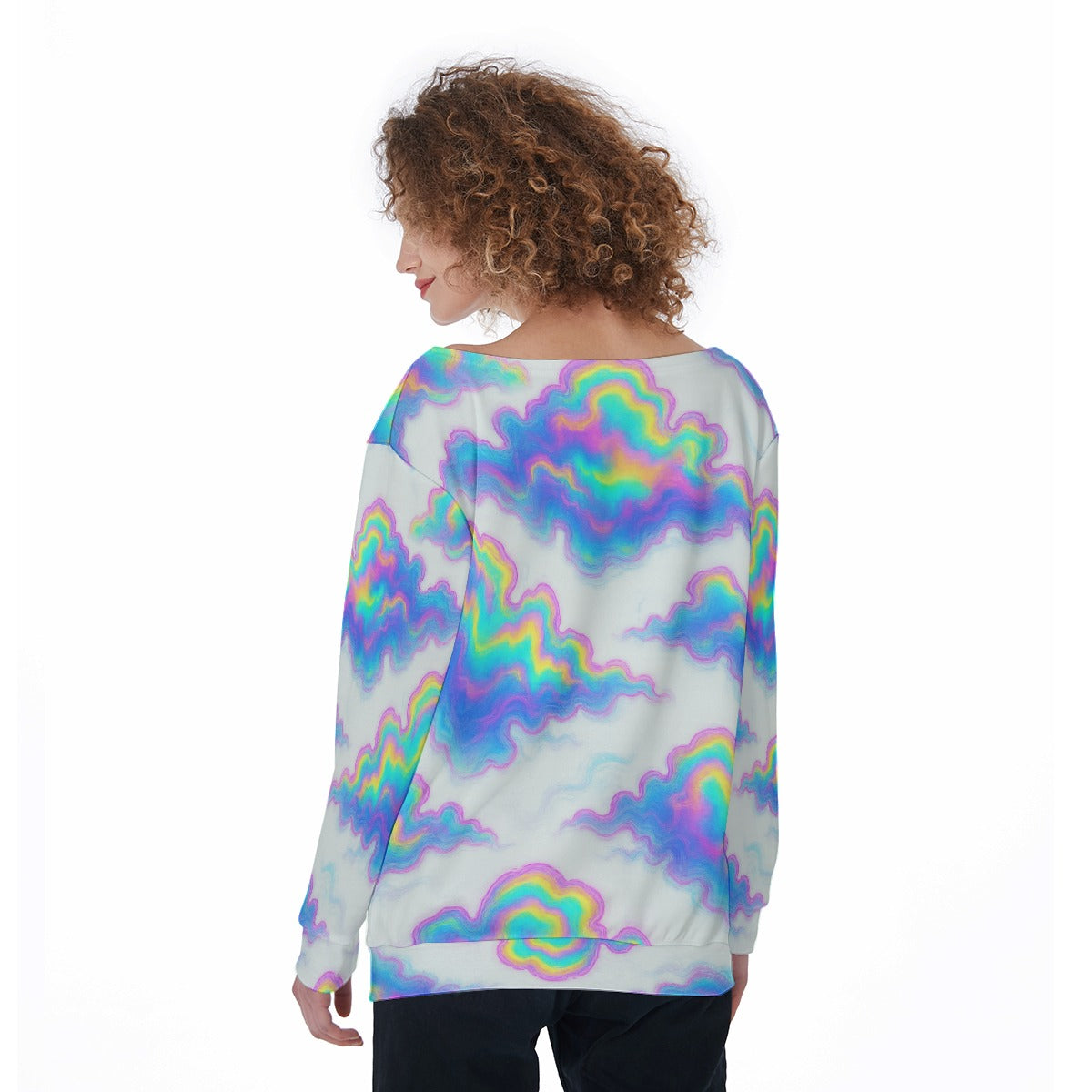 Women's Off-Shoulder Sweatshirt