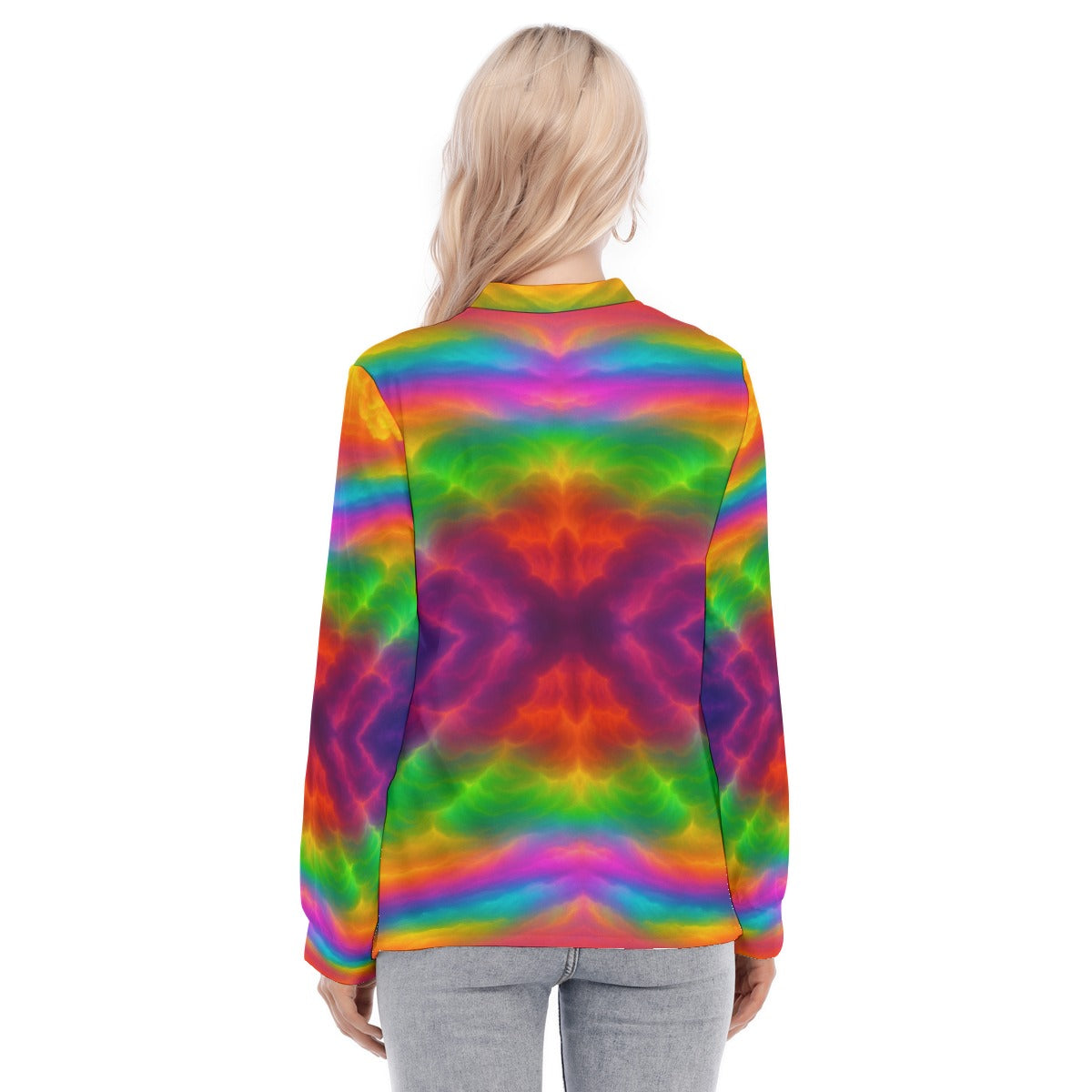 Women's Long Sleeve Blouse With Button Closure