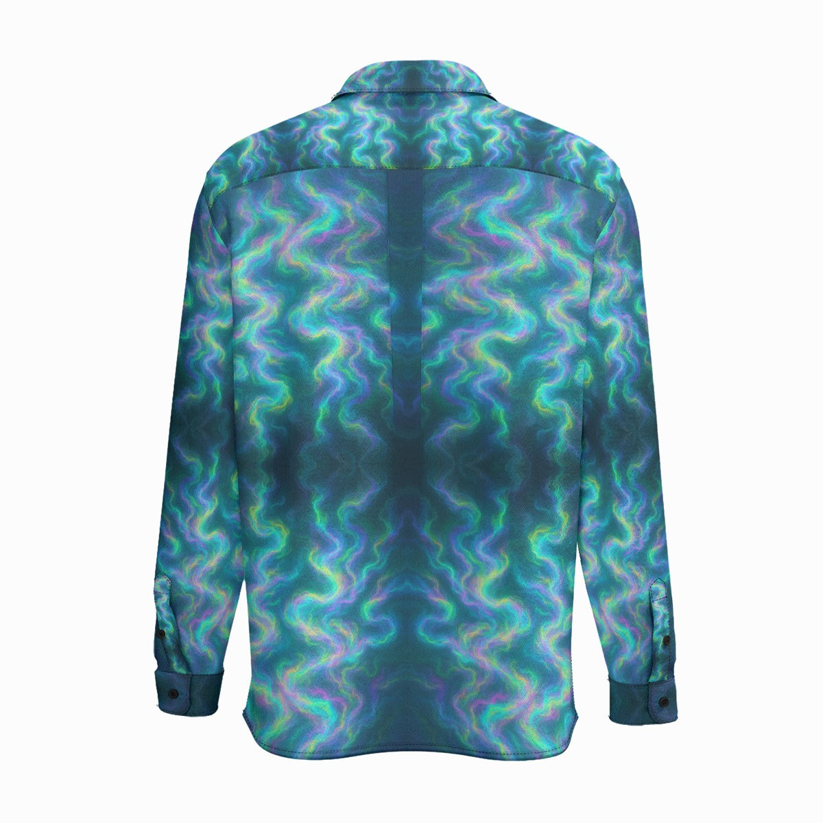 Men's Business Lapel Long Sleeve Shirt With Pocket|110GSM Imitation Flax