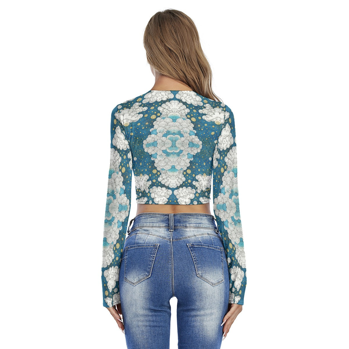 Women's Round Neck Crop Top T-Shirt