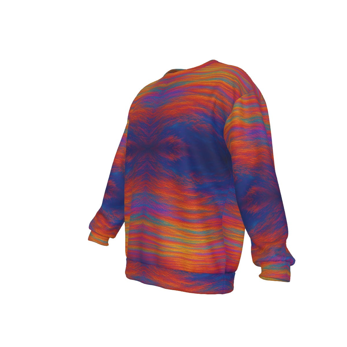 Men's Drop Shoulder Round Neck Long-Sleeved Sweatshirt
