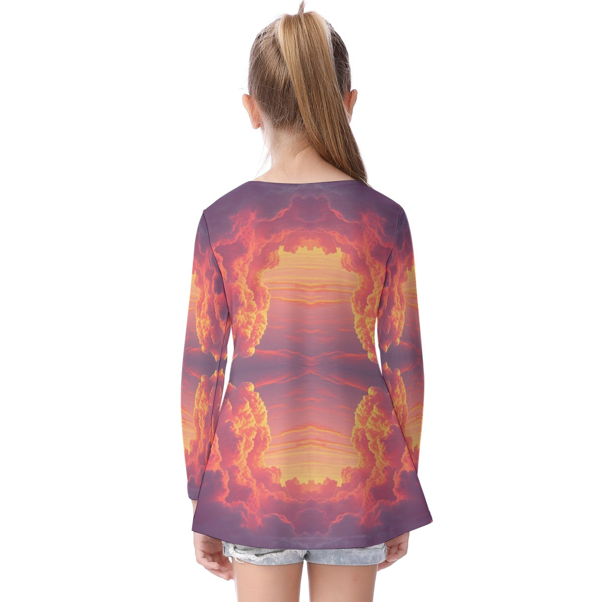 Unisex Kid's Long Sleeve O-neck T-shirt