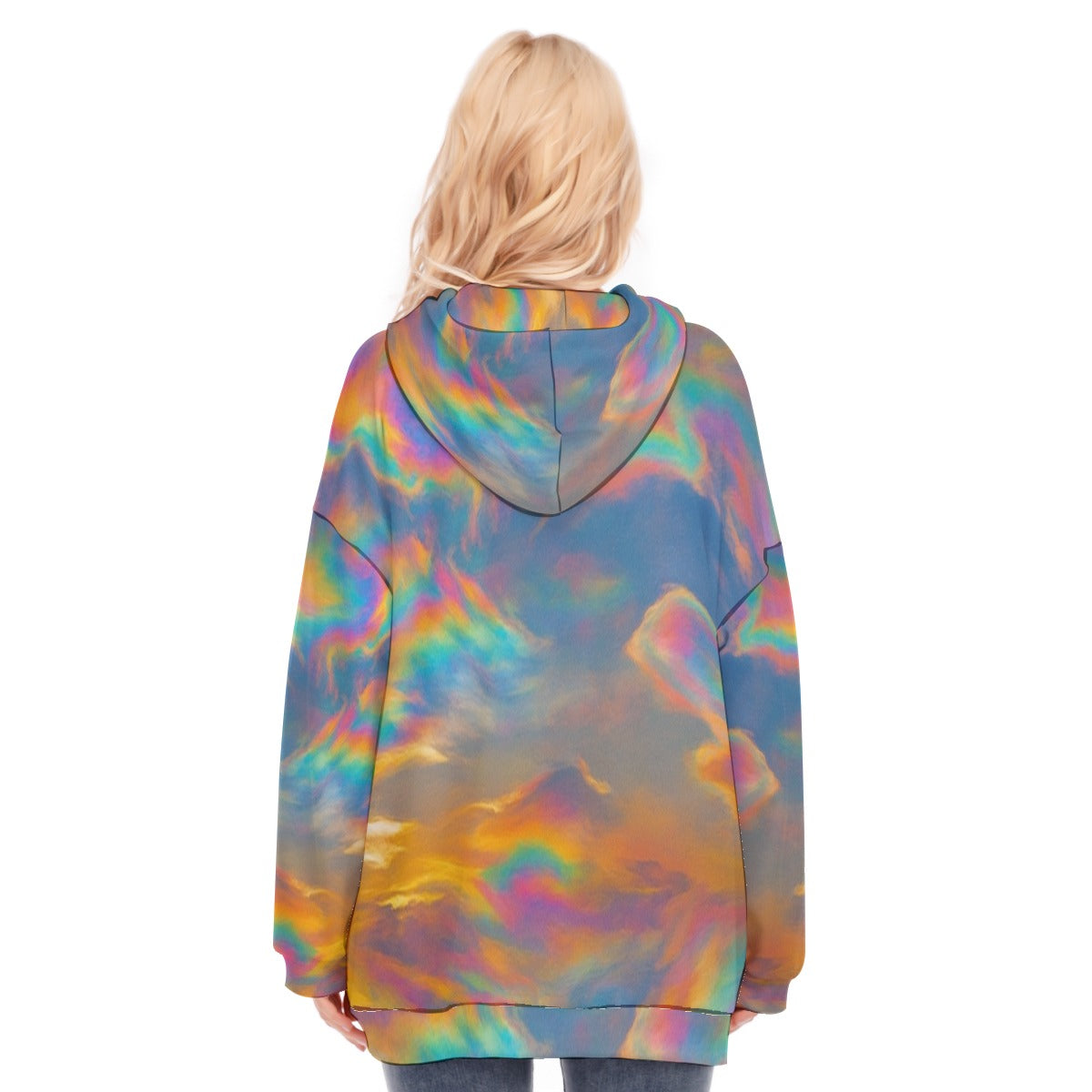 Women's Long Hoodie With Zipper Closure