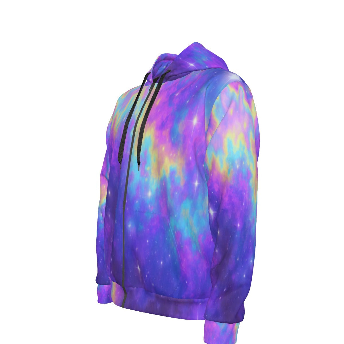 Unisex Zipper Hoodie With Black Lining