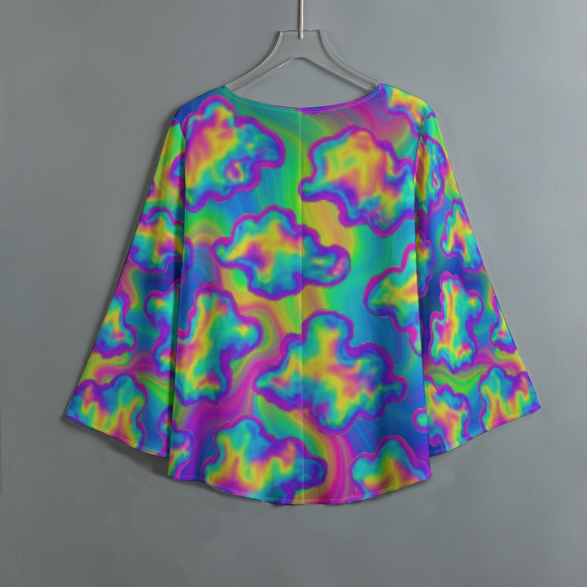 Women's V-neck T-shirt With Irregular Hem