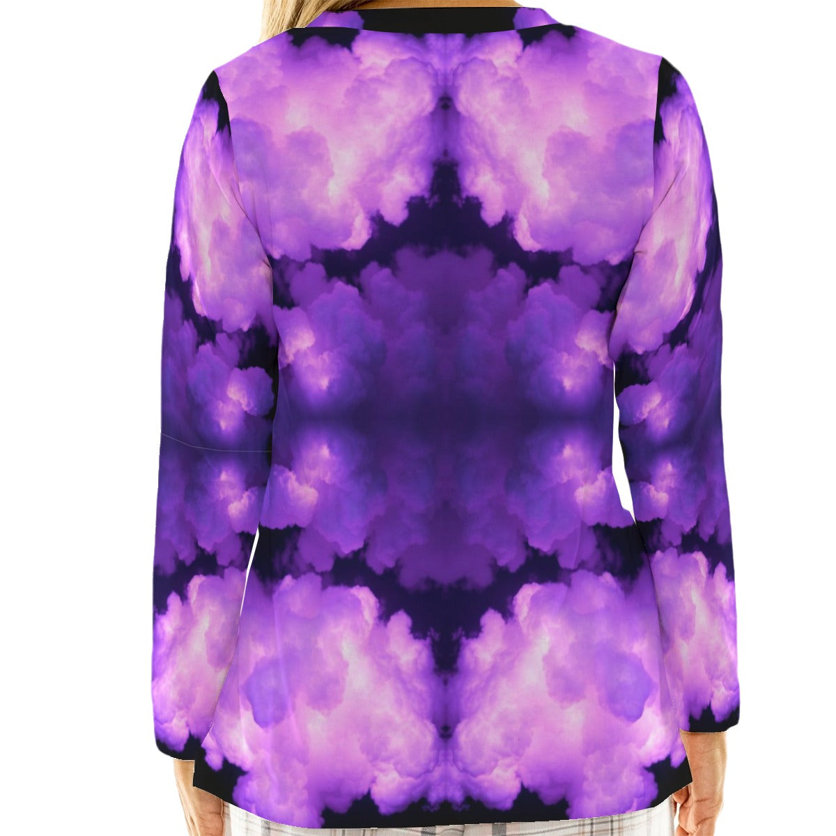 Women's Loose V-Neck T-Shirt With Long Sleeve