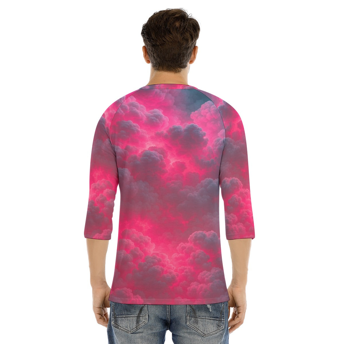 Men's Bracelet Sleeve T-shirt With Button Closure - view 4