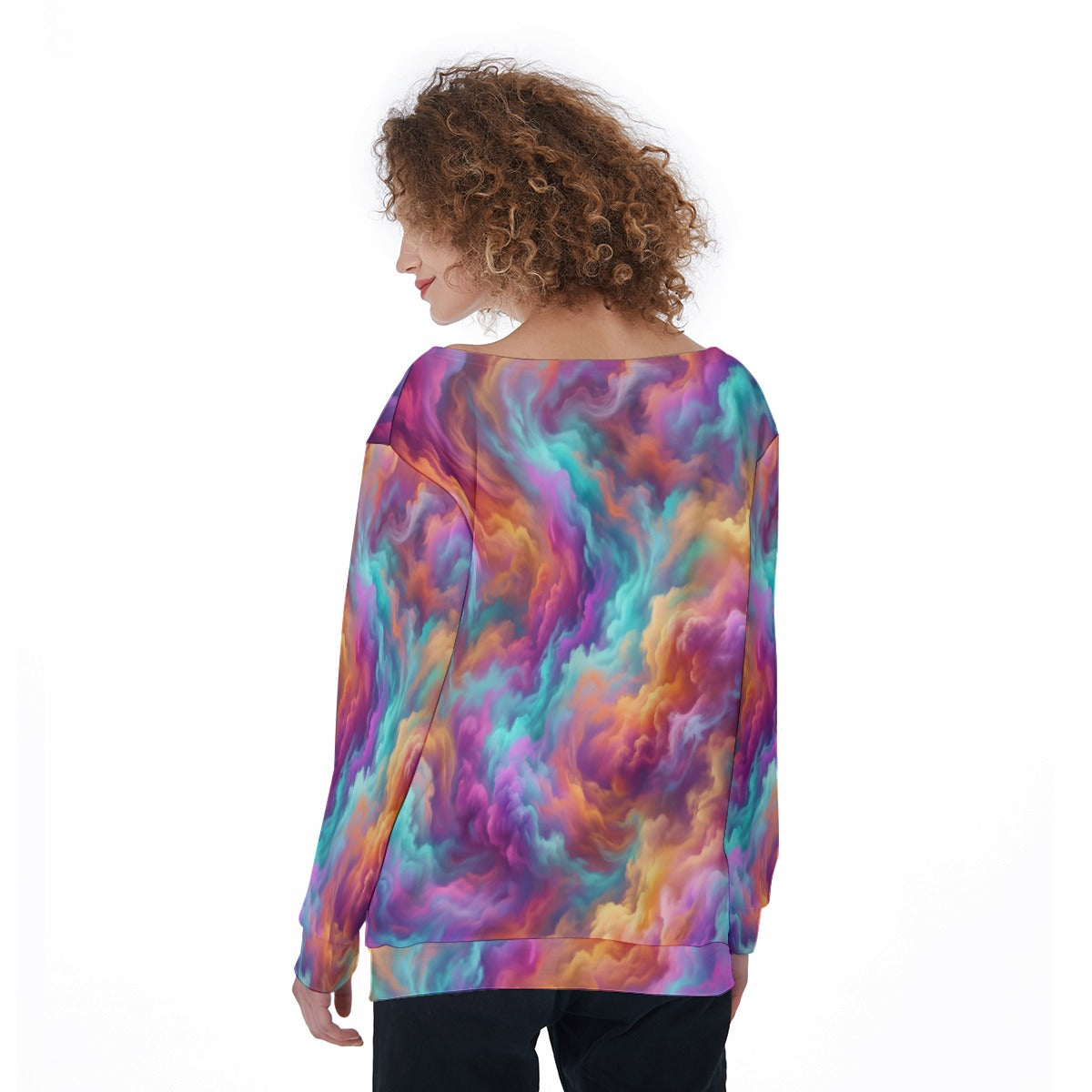 Women's Off-Shoulder Sweatshirt