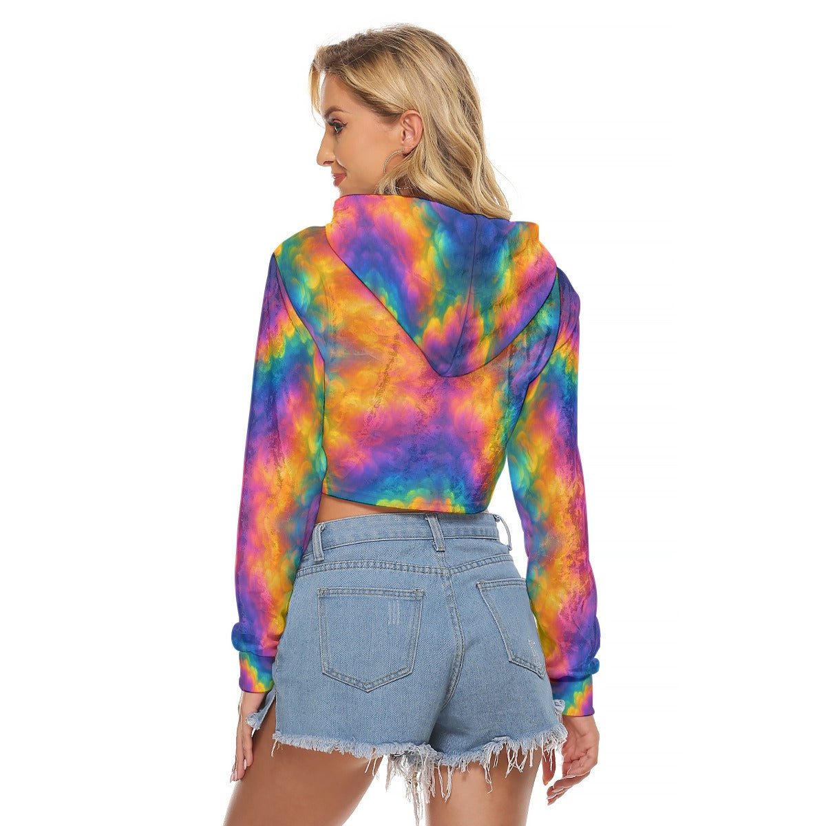 Women's Crop Top Hoodie|Velvet