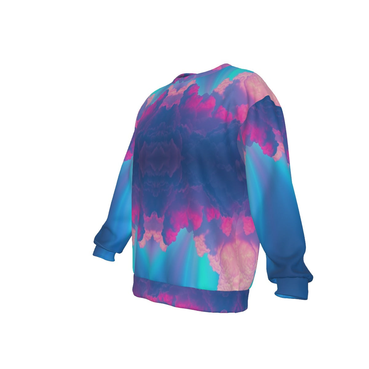 Men's Drop Shoulder Round Neck Long-Sleeved Sweatshirt