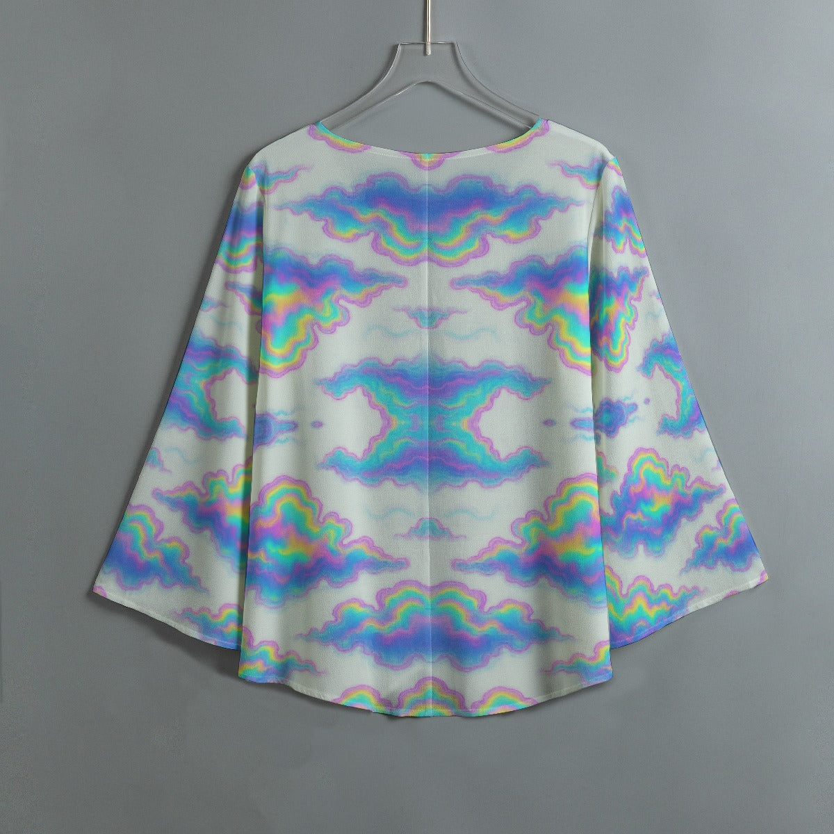 Women's V-neck T-shirt With Irregular Hem