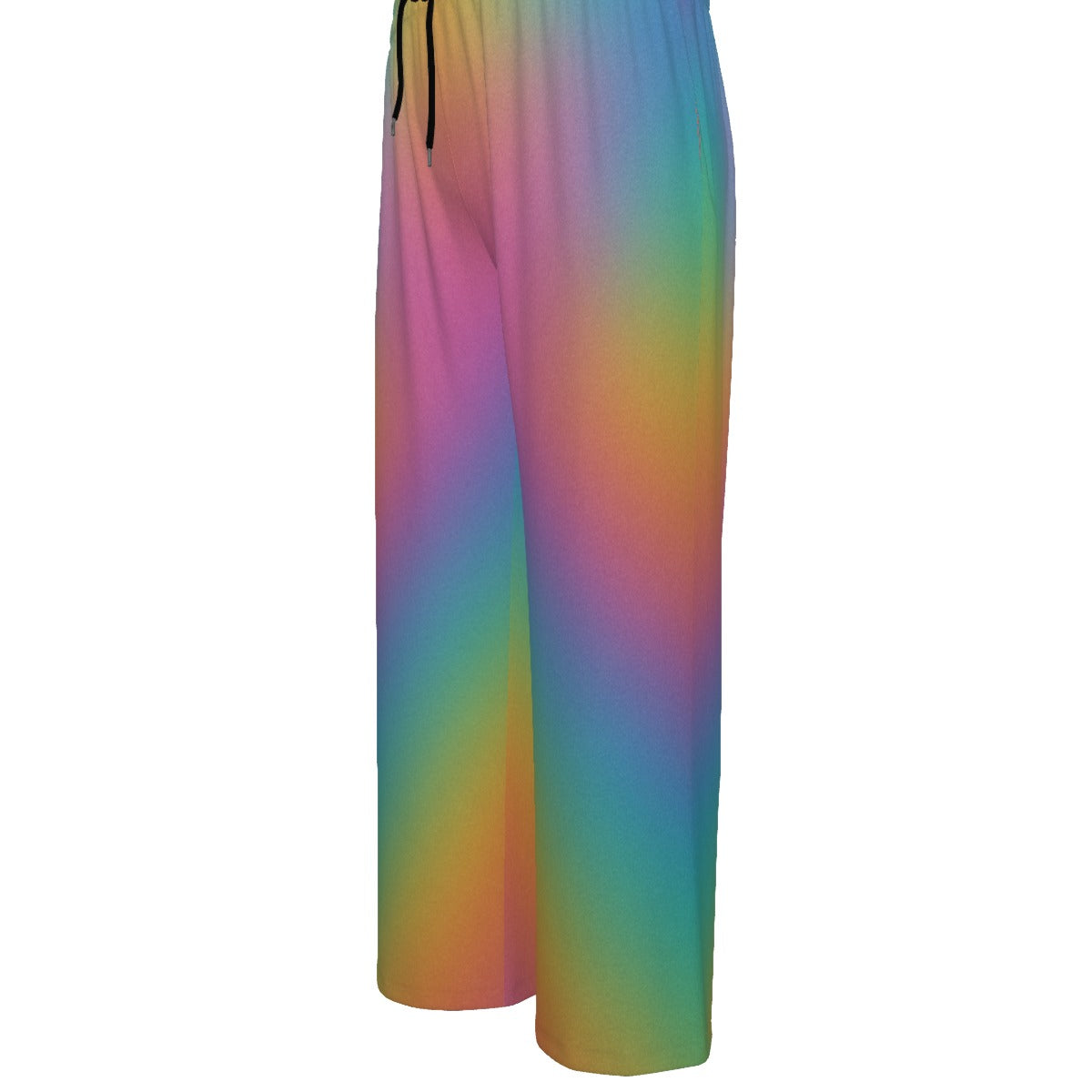 Unisex Knitted Fleece Wide Leg Pants