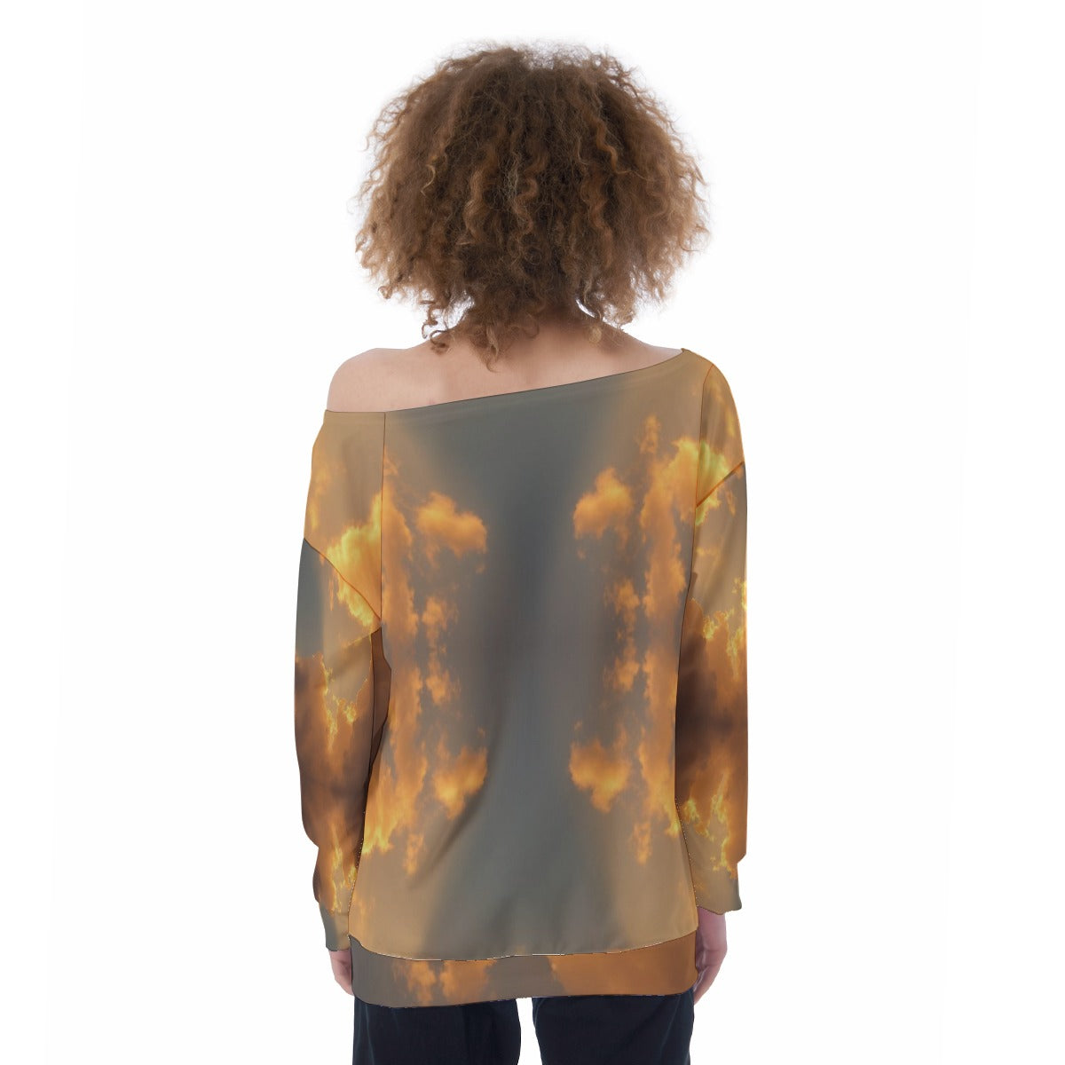 Women's Off-Shoulder Sweatshirt